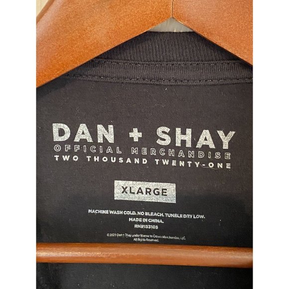 Dan + Shay Concert T-Shirt 2021 The Arena Tour Black Short Sleeve, Size XL - Picture 5 of 7